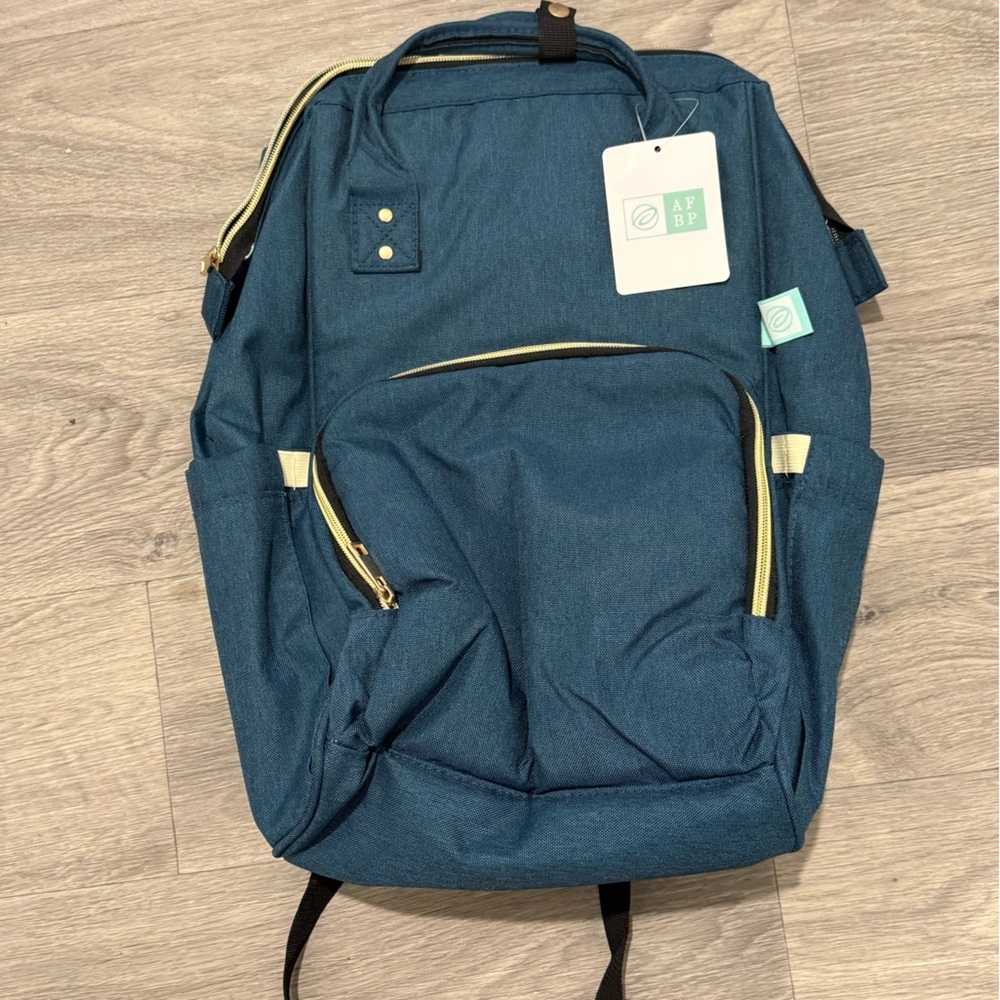 AFBP Breast Pump Diaper Blue Bag Backpack